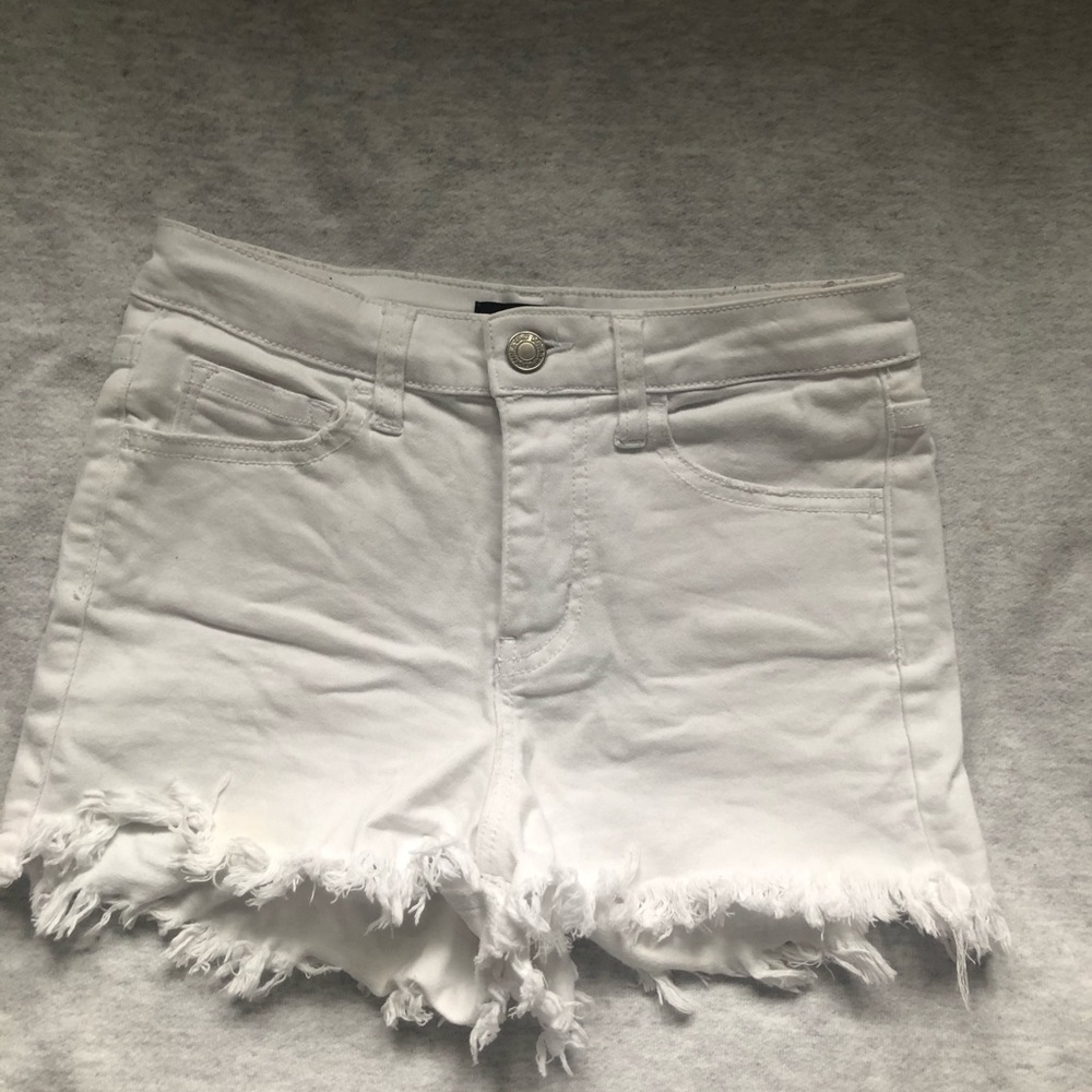 Vervet white denim shorts